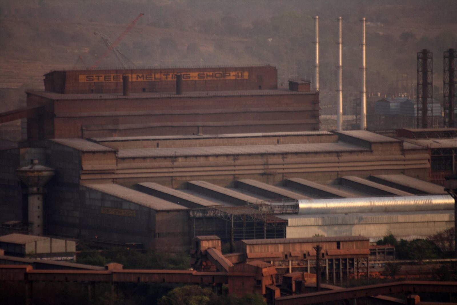 Acciaieria Rourkela Steel Plant, India, con impianti e strutture
